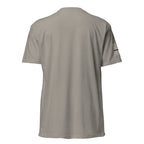 Thin Blue Line — Six of Spade — Honor Series T-Shirt — Stone Grey, back view