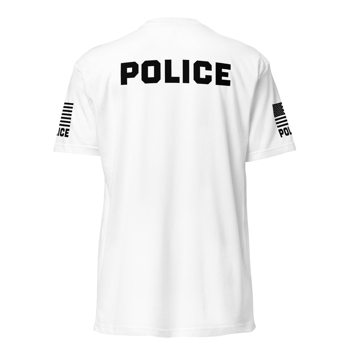 Police — Duty Wear T-Shirt (Flag & Sleeve Identifier) — White — Back view