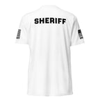 Sheriff — Duty Wear T-Shirt (Flag & Sleeve Identifier) — White — Back view