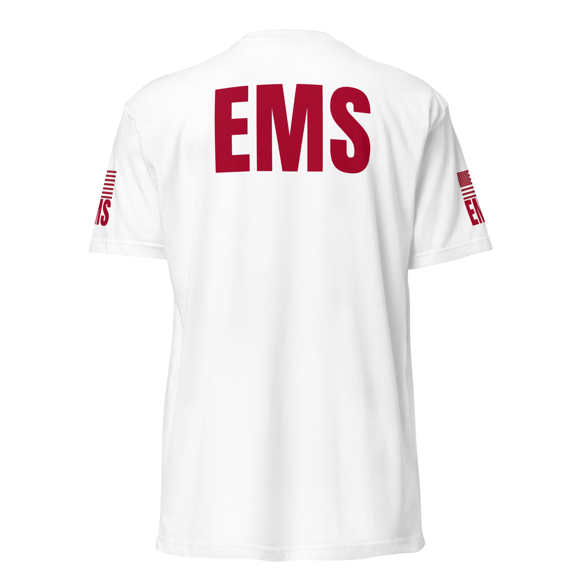 EMS — Duty Wear T-Shirt (Flag & Sleeve Identifier) — White — Back view
