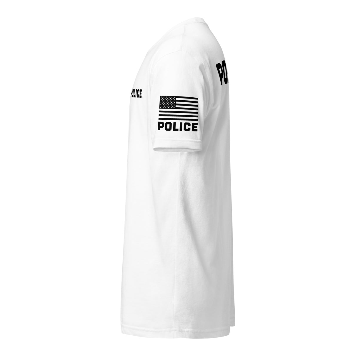 Police — Duty Wear T-Shirt (Flag & Sleeve Identifier) — White — Left-side view