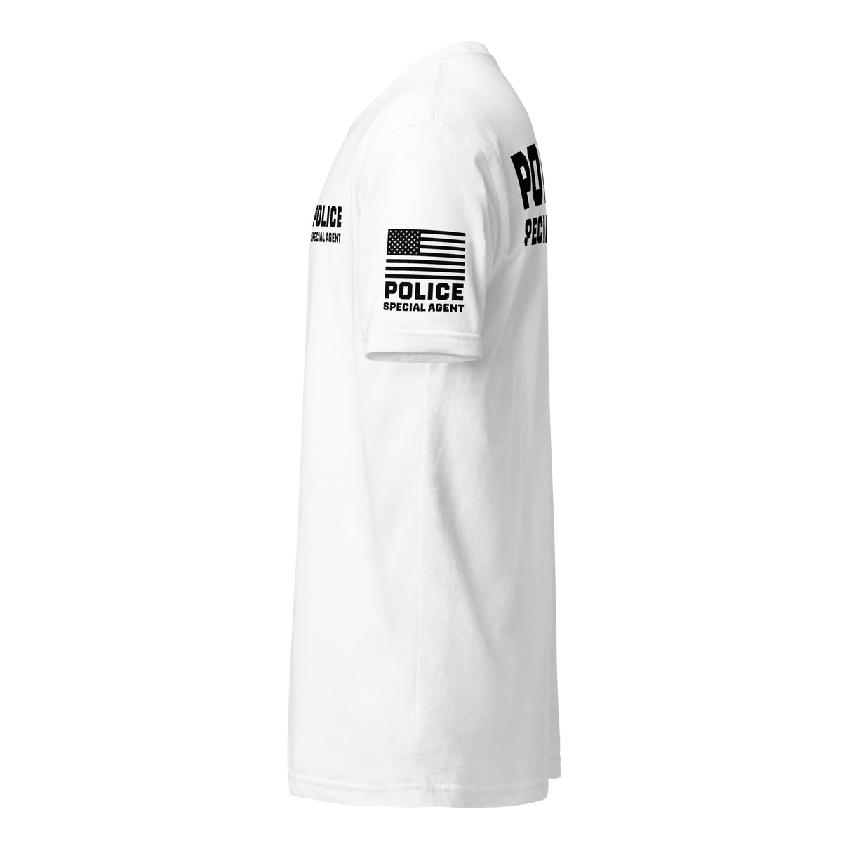 Special Agent — Duty Wear T-Shirt (Full Sleeve Identifier) — White — Left-side view