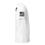 SWAT — Duty Wear T-Shirt (Flag & Sleeve Identifier) — White — Right-side view