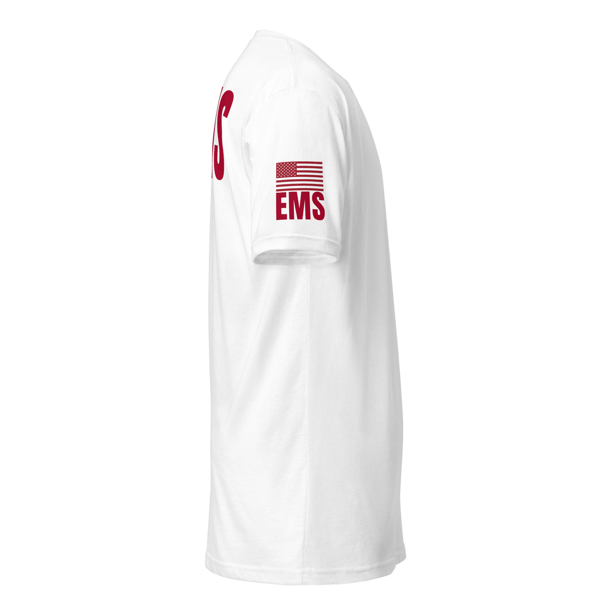 EMS — Duty Wear T-Shirt (Flag & Sleeve Identifier) — White — Right-side view