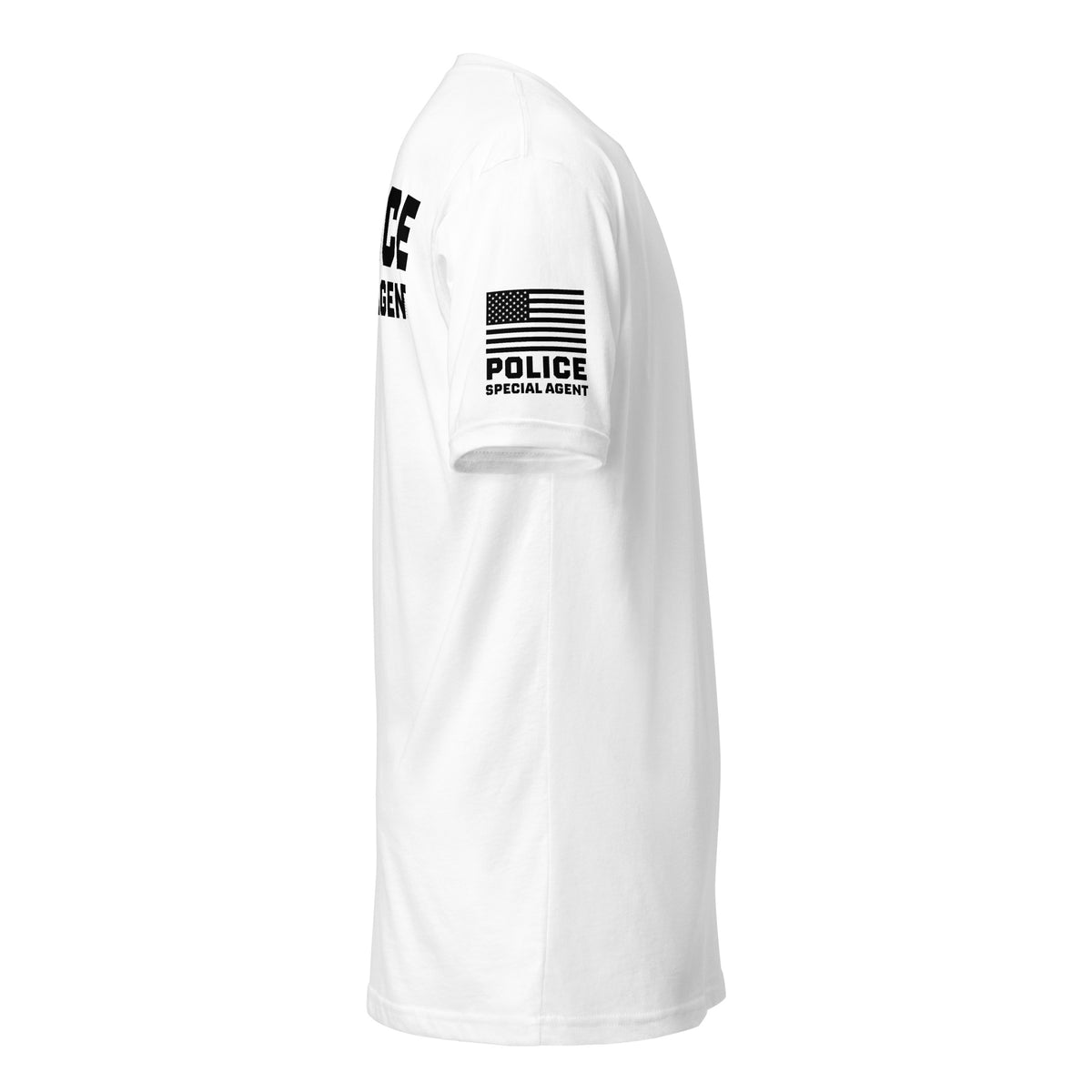 Special Agent — Duty Wear T-Shirt (Full Sleeve Identifier) — White — Right-side view