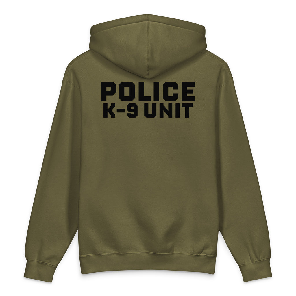Police K-9 Unit - Heavyweight Duty Wear / RAID Hoodie in Army - back view