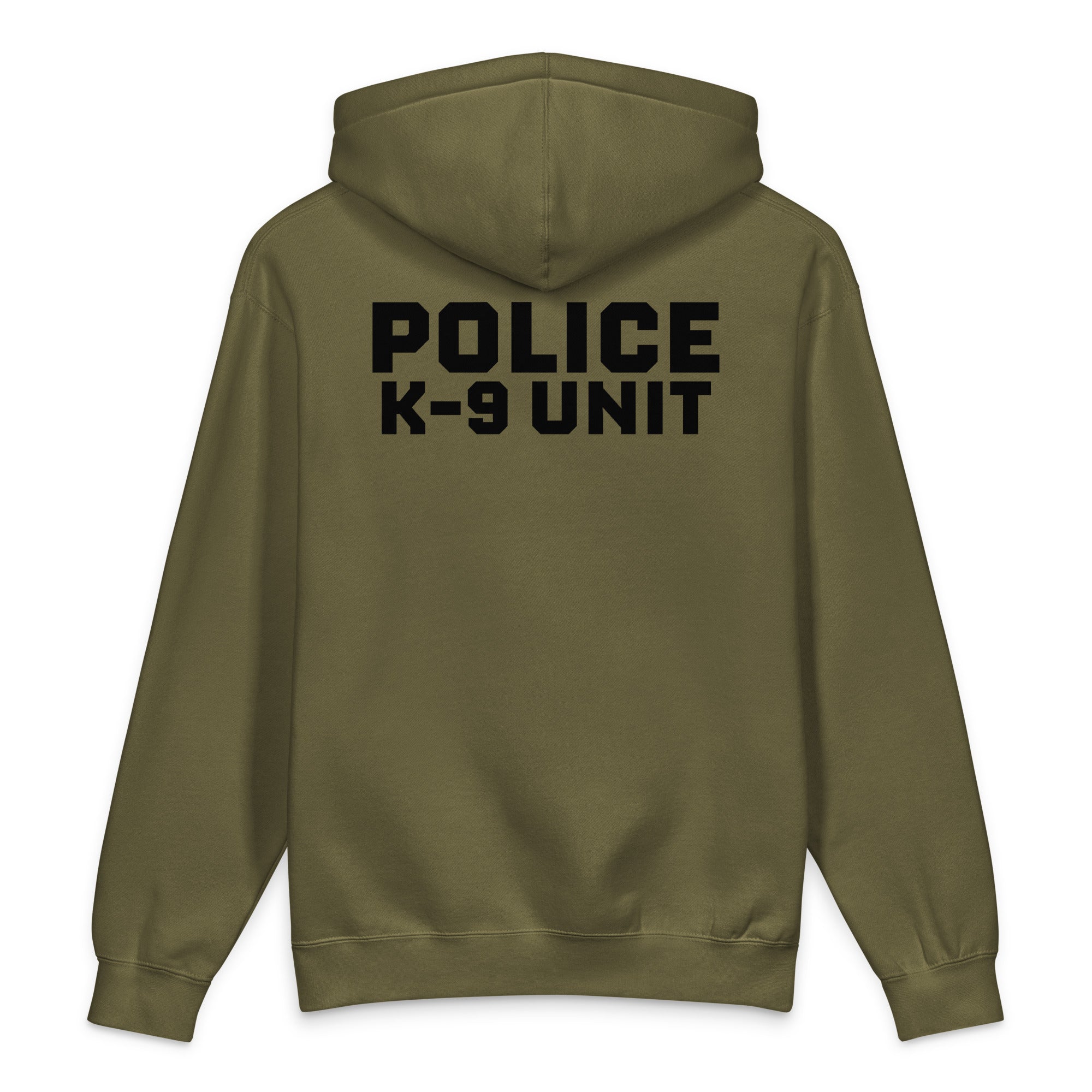 Police K-9 Unit - Heavyweight Duty Wear / RAID Hoodie in Army - back view