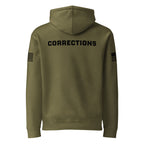Corrections — Duty Wear Heavyweight Hoodie (Flag & Sleeve Identifier) — Army — Back view