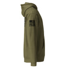 Police K-9 Unit - Heavyweight Duty Wear / RAID Hoodie (Flag & Sleeve Identifiers) in Army - right-side view