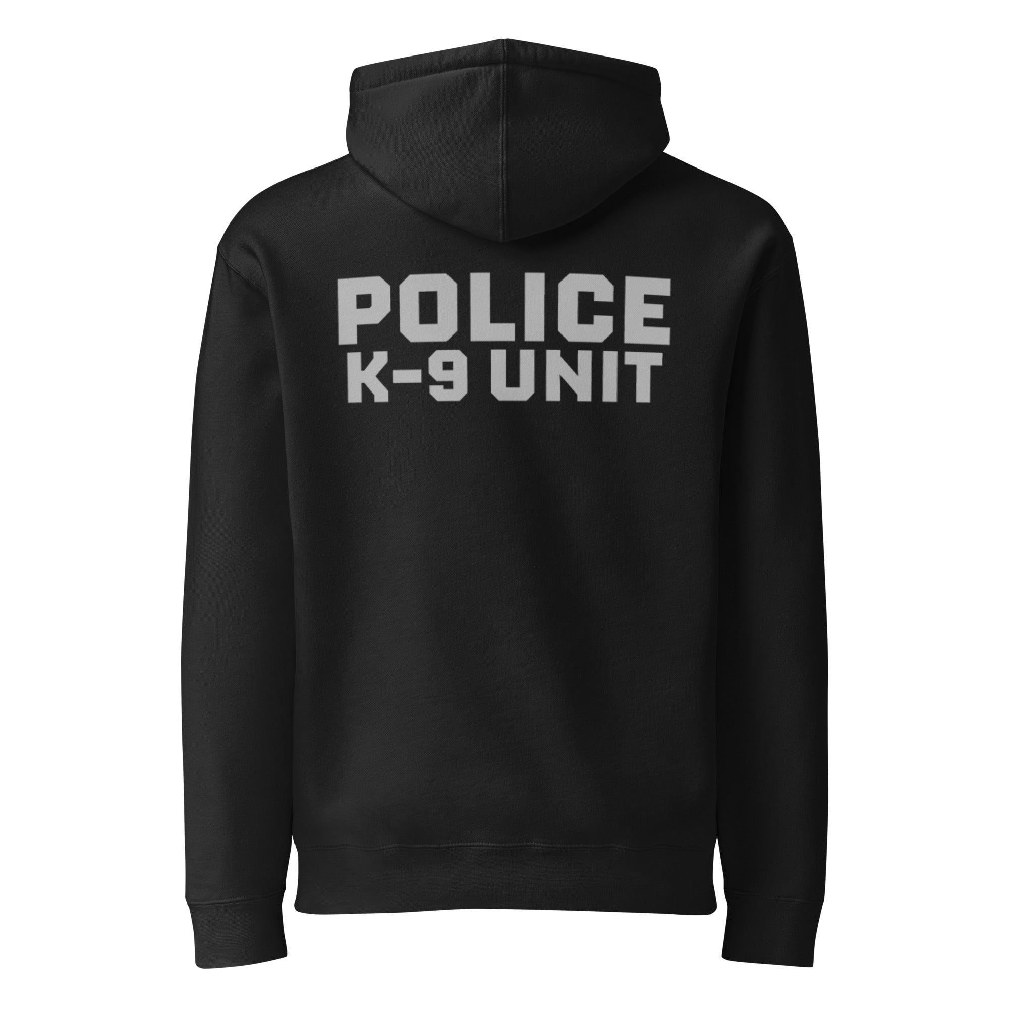 Police K-9 Unit - Heavyweight Duty Wear / RAID Hoodie in Black - back view