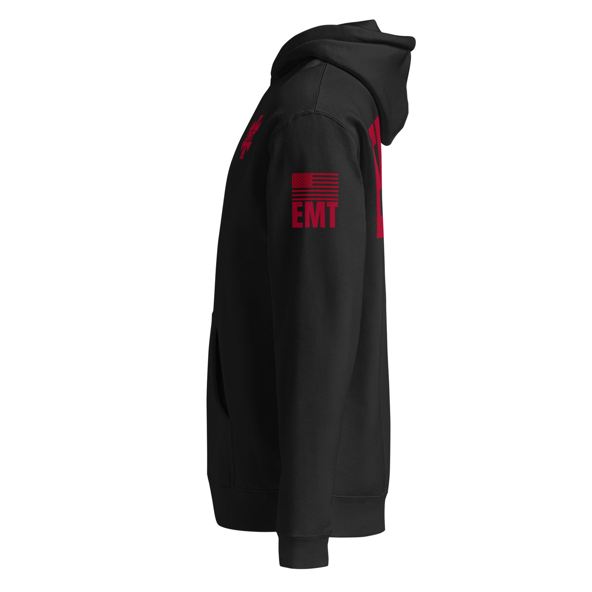 EMT — Duty Wear Heavyweight Hoodie in Black, left side view