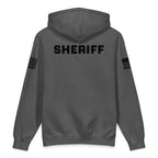 Sheriff — Duty Wear Heavyweight Hoodie, in Charcoal, back view