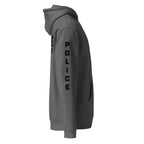Special Agent — Duty Wear Heavyweight Hoodie (Full Sleeve Identifier) — Charcoal Solid — Right-side view