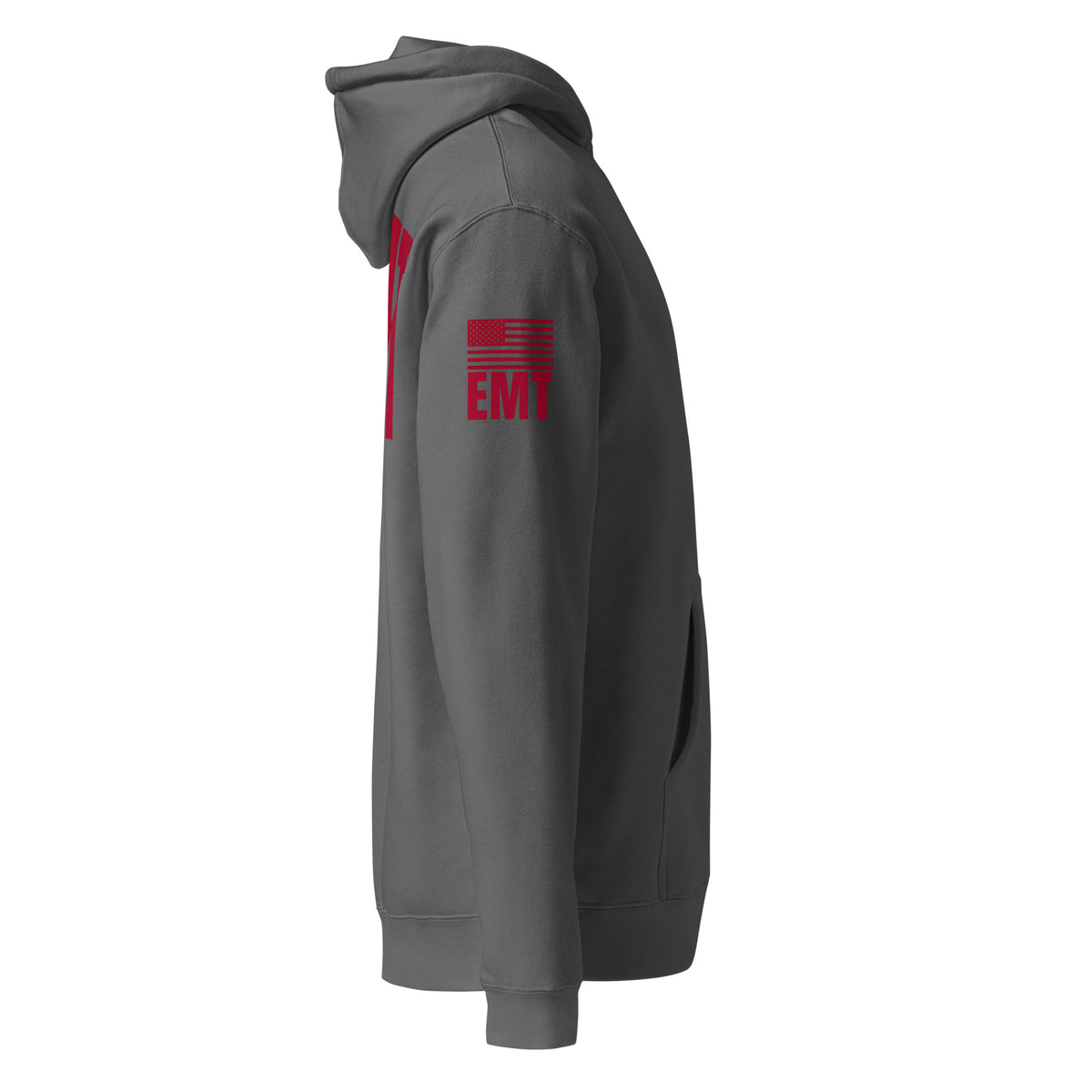 EMT — Duty Wear Heavyweight Hoodie in Charcoal Solid, right side view