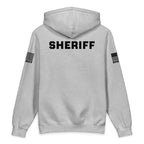 Sheriff — Duty Wear Heavyweight Hoodie, in Grey, back view