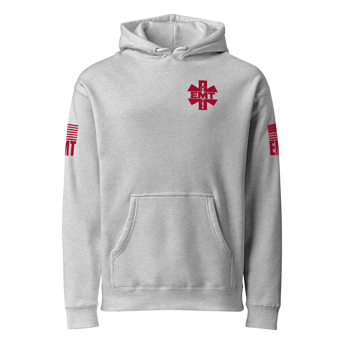 EMT — Duty Wear Heavyweight Hoodie in Grey Heather, front view