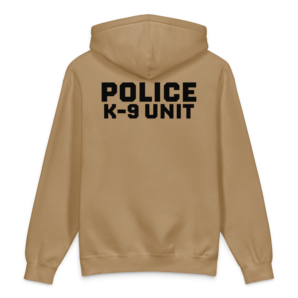 Police K-9 Unit - Heavyweight Duty Wear / RAID Hoodie in Sandstone - back view