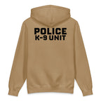 Police K-9 Unit - Heavyweight Duty Wear / RAID Hoodie in Sandstone - back view