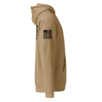 Police K-9 Unit - Heavyweight Duty Wear / RAID Hoodie (Flag & Sleeve Identifiers) in Sandstone - right-side view