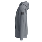 State Police — Duty Wear Heavyweight Hoodie (Flag & Sleeve Identifier) — Storm Blue — Left-side view