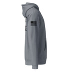 State Police — Duty Wear Heavyweight Hoodie (Flag & Sleeve Identifier) — Storm Blue — Right-side view