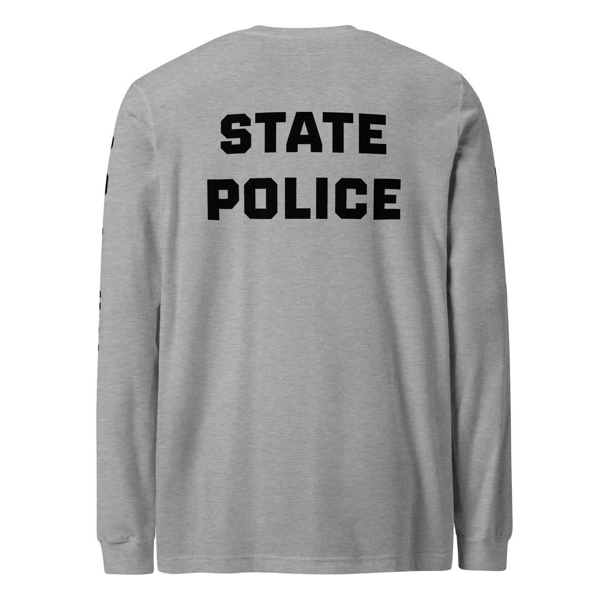 State Police — Duty Wear Long Sleeve Shirt (Full Sleeve Identifier) — Athletic Heather — Back view