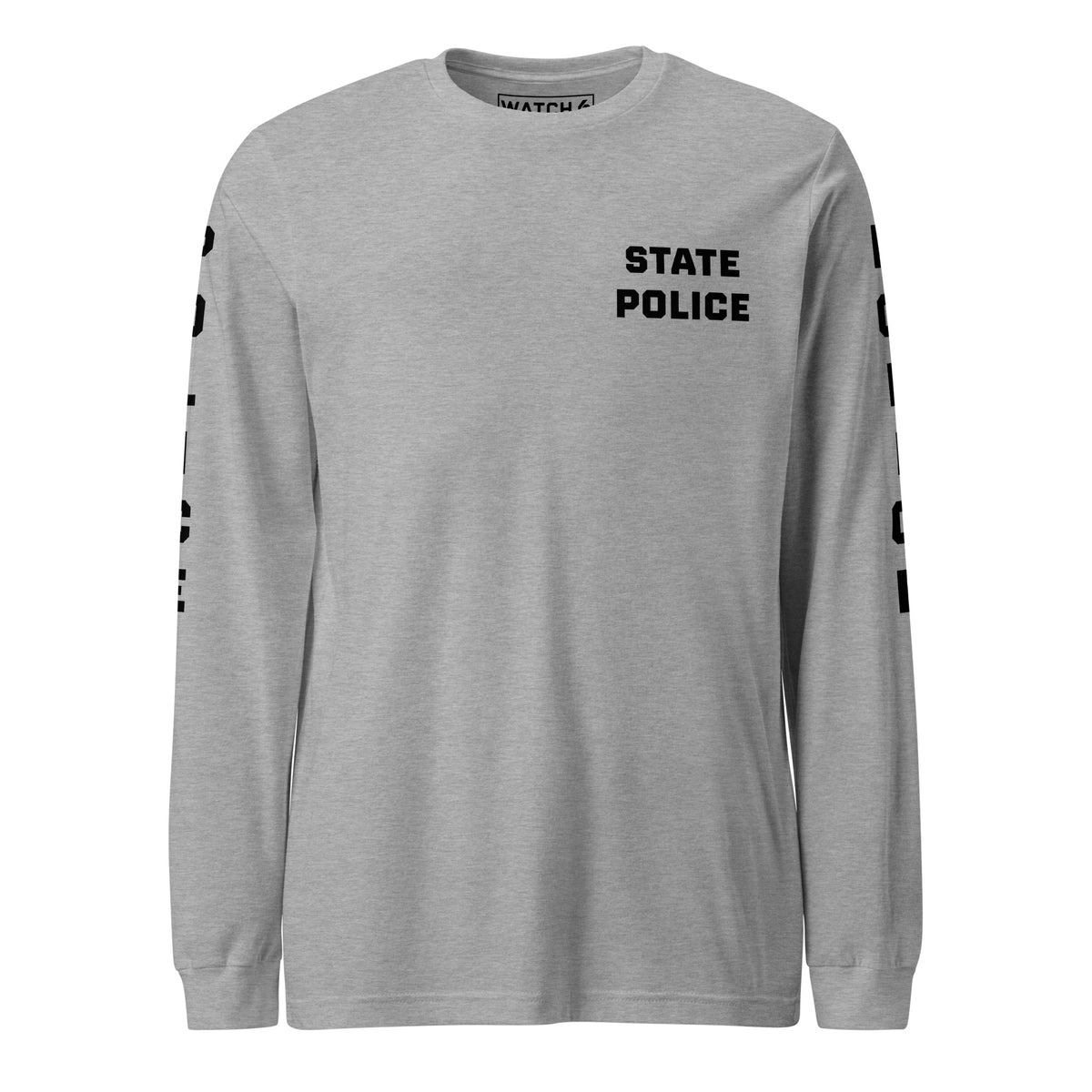 State Police — Duty Wear Long Sleeve Shirt (Full Sleeve Identifier) — Athletic Heather — Front view