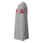EMS — Duty Wear Long Sleeve Shirt (Flag & Sleeve Identifier) — Athletic Heather — Left-side view