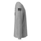 State Police — Duty Wear Long Sleeve Shirt (Flag & Sleeve Identifier) — Athletic Heather — Right-side view