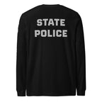 State Police — Duty Wear Long Sleeve Shirt (Full Sleeve Identifier) — Black — Back view