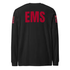 EMS — Duty Wear Long Sleeve Shirt (Flag & Sleeve Identifier) — Black Heather — Back view