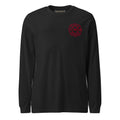 Fire Rescue long sleeve duty shirt with left sleeve identifier in Black Heather, front view