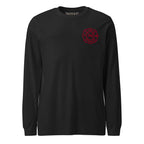 Fire Rescue long sleeve duty shirt with left sleeve identifier in Black Heather, front view