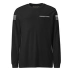 Corrections — Duty Wear Long Sleeve Shirt (Flag & Sleeve Identifier) — Black Heather — Front view