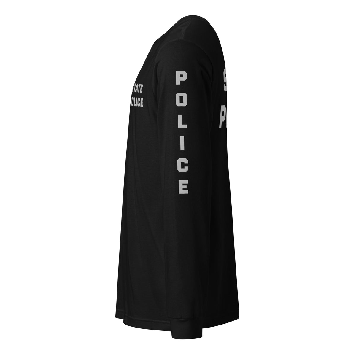 State Police — Duty Wear Long Sleeve Shirt (Full Sleeve Identifier) — Black — Left-side view
