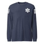 EMT — Duty Wear Long Sleeve Shirt in Heather Navy, front view