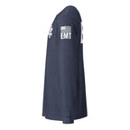 EMT — Duty Wear Long Sleeve Shirt in Heather Navy, left side view