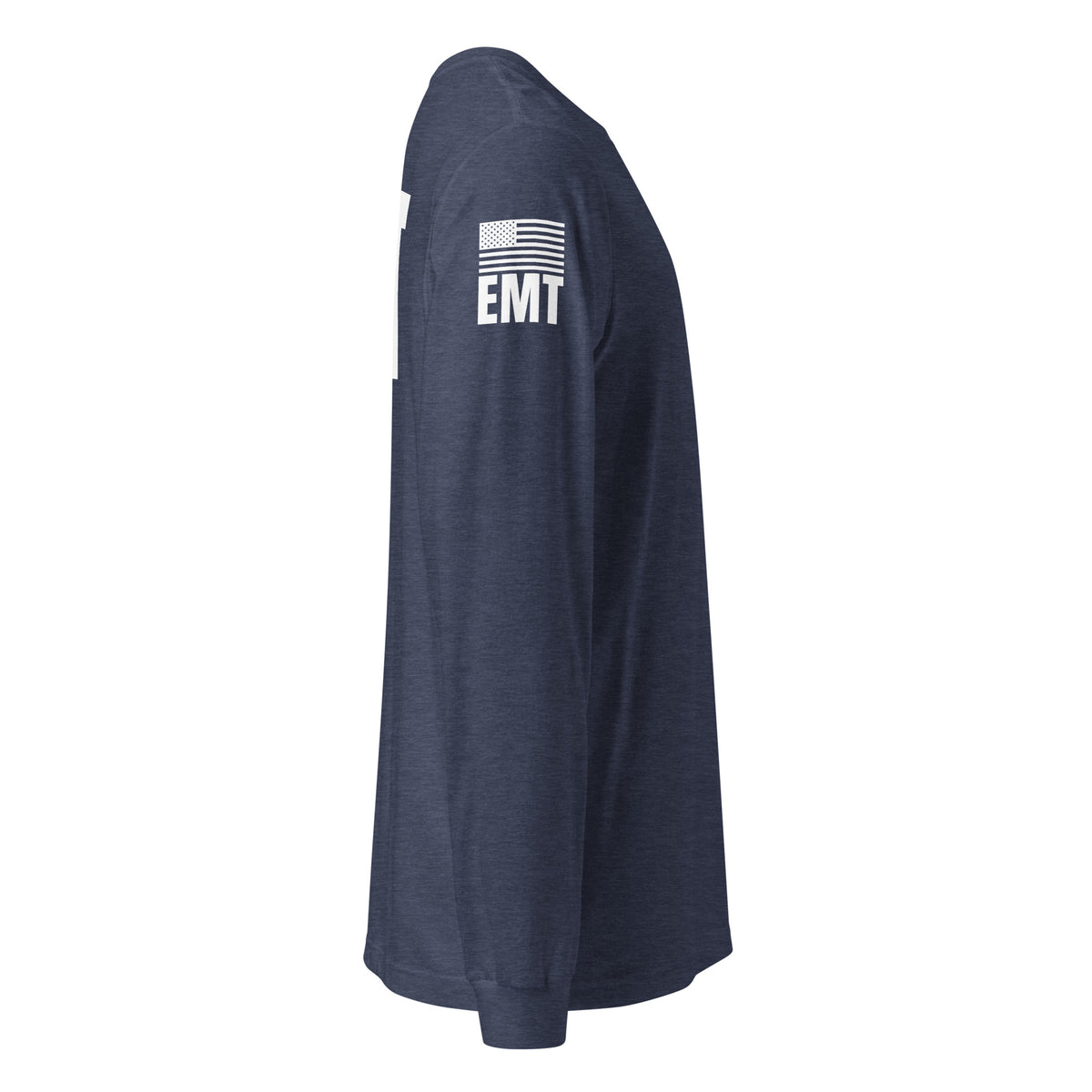 EMT — Duty Wear Long Sleeve Shirt in Heather Navy, right side view