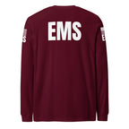 EMS — Duty Wear Long Sleeve Shirt (Flag & Sleeve Identifier) — Maroon — Back view