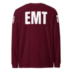 EMT — Duty Wear Long Sleeve Shirt in Maroon, back view