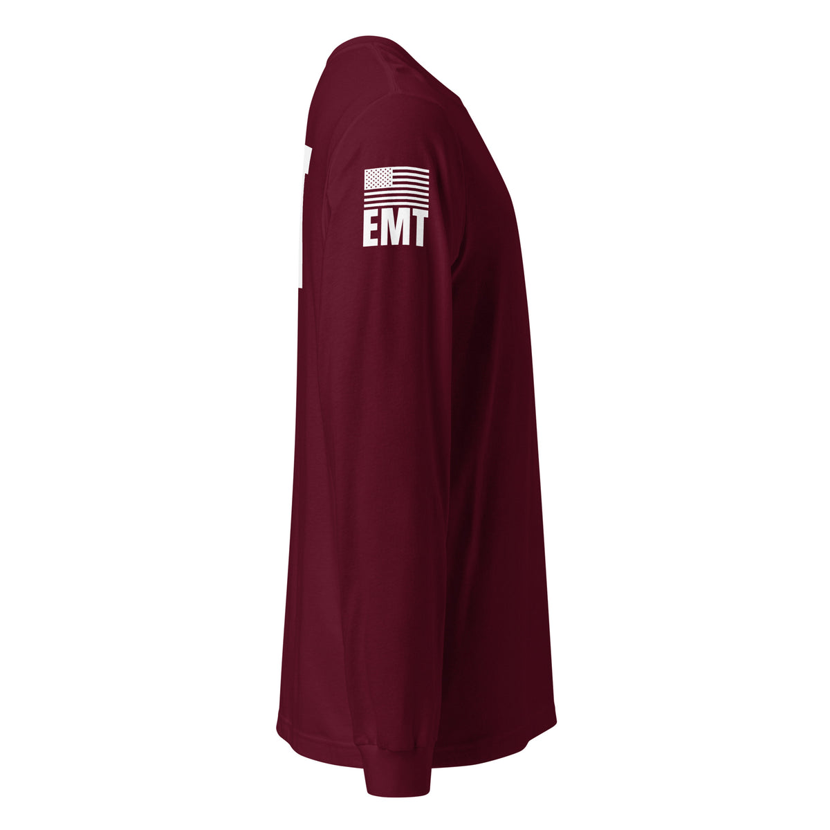EMT — Duty Wear Long Sleeve Shirt in Maroon, right side view