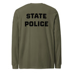 State Police — Duty Wear Long Sleeve Shirt (Full Sleeve Identifier) — Military Green — Back view
