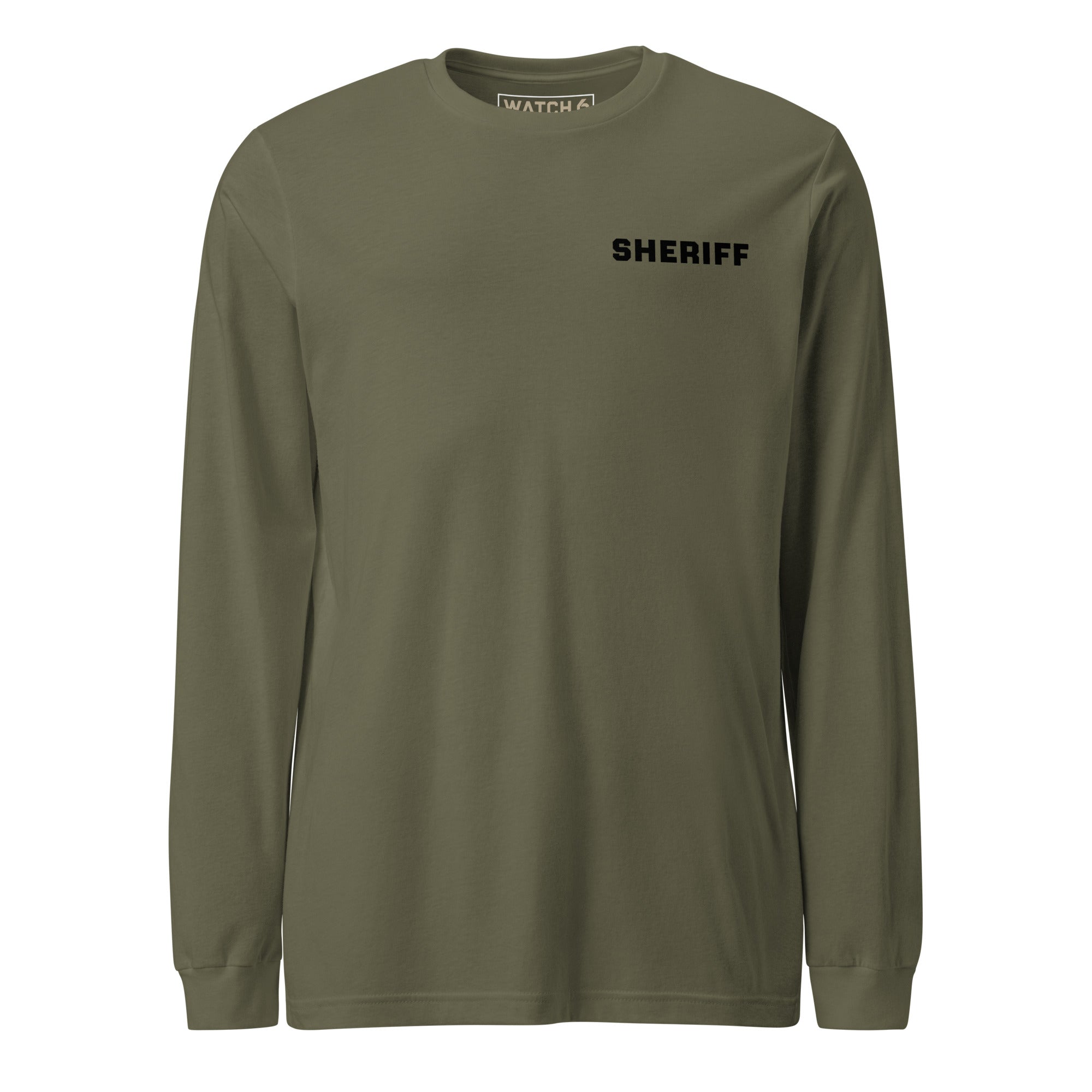 Sheriff — Duty Wear Long Sleeve Shirt, in Military Green, front view