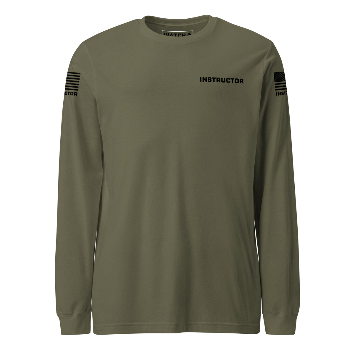 Instructor — Training Day Long Sleeve Shirt — Military Green, front view