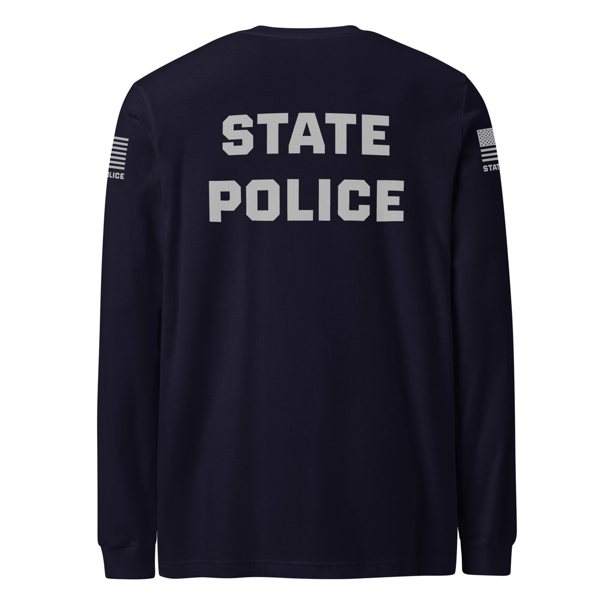 State Police — Duty Wear Long Sleeve Shirt (Flag & Sleeve Identifier) — Navy — Back view