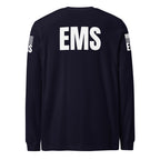EMS — Duty Wear Long Sleeve Shirt (Flag & Sleeve Identifier) — Navy — Back view
