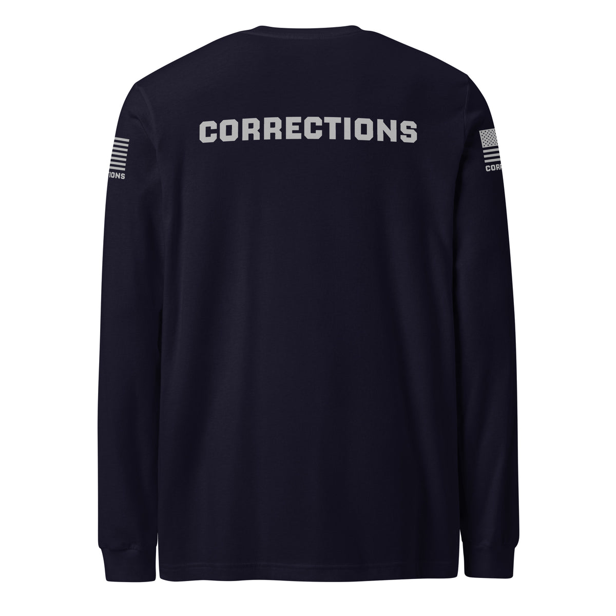 Corrections — Duty Wear Long Sleeve Shirt (Flag & Sleeve Identifier) — Navy — Back view