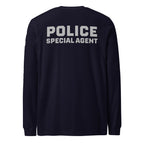 Special Agent — Duty Wear Long Sleeve Shirt in Navy, back view