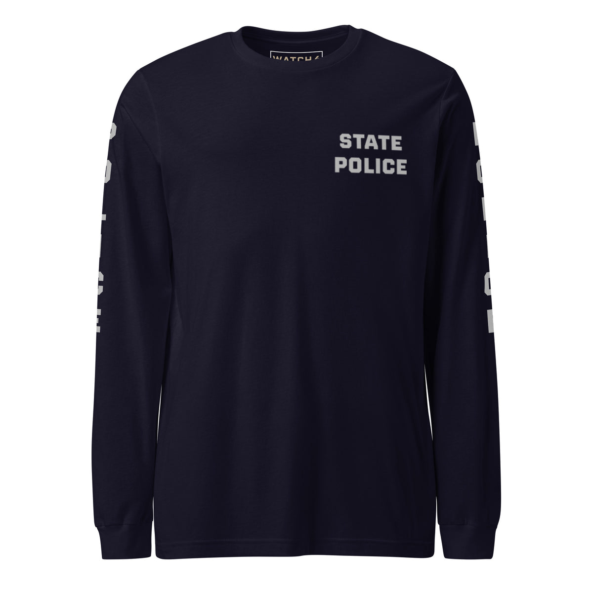 State Police — Duty Wear Long Sleeve Shirt (Full Sleeve Identifier) — Navy — Front view
