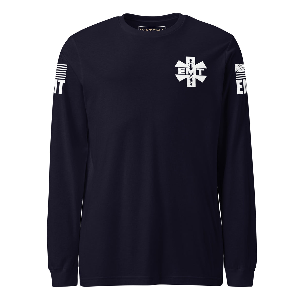 EMT — Duty Wear Long Sleeve Shirt in Navy, front view